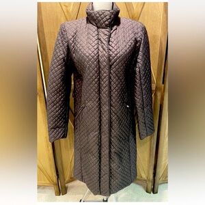 Regency Quilted Women's full jacket coat Sz S Old money academia